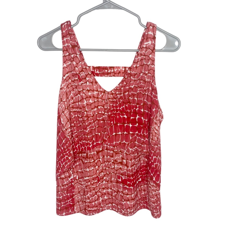 WHBM coral pink sleeveless cami blouse tank size XS L
